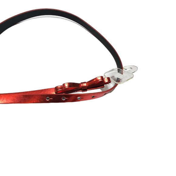 Charming Charlie Ruby Red Bow Present Christmas Holiday Candy Apple December - Picture 4 of 10